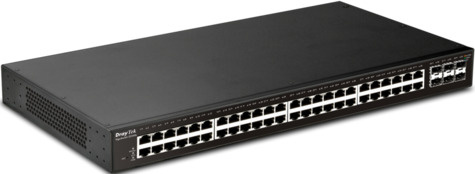 DrayTek VigorSwitch G2540x 48 poorts Gigabit + 6 10G SFP+  poorten