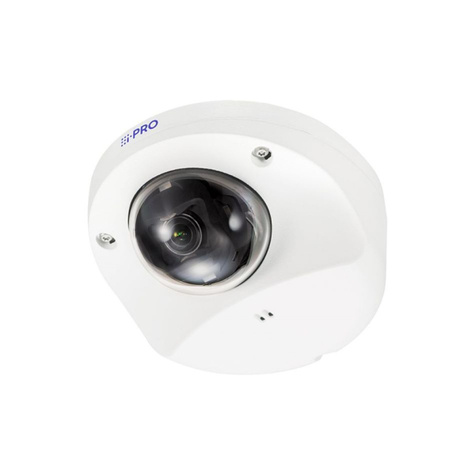 i-PRO 4MP Compact Dome camera indoor  - IR LED -  2.4 mm lens - white