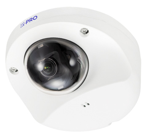 i-PRO 2MP Compact Dome camera outdoor IR LED (black) 2.4 mm lens
