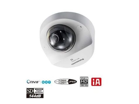 i-PRO 4MP Compact Dome camera indoor  - IR LED -  2.4 mm lens - white