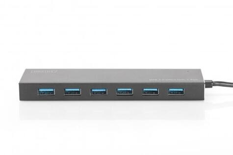 DIGITUS USB 3.0 Office Hub DA-70241-1 - hub - 7 ports