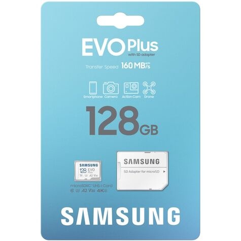 Samsung SD MicroSD Card 128GB Samsung SDXC EVO Plus (2024)(CL10) retail