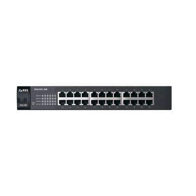 ZyXel Unmanaged 24-ports switch - zwart