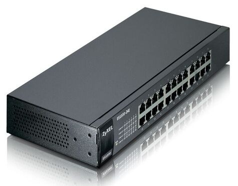 ZyXel Unmanaged 24-ports switch - zwart