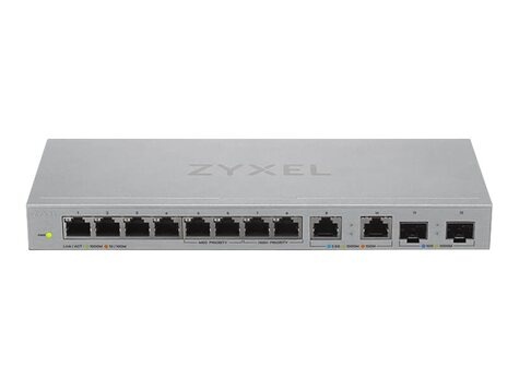 ZyXel ZyXel unmanaged switch XGS1010-12 - 12 poorten - 8x 1G - 2x 2.5G multi-gigabit - 2x 10G SFP+ uplink