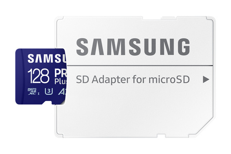 Samsung SDXC Card Micro 128GB UHS-I U3 PRO Plus