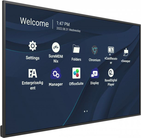 Viewsonic ViewBoard LED display - 43inch - 4K - 450 nits - Android 11 - 24/7 - USB-C - landscape & portrait