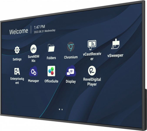 Viewsonic ViewBoard LED display - 43inch - 4K - 450 nits - Android 11 - 24/7 - USB-C - landscape & portrait