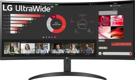 LG 34WR50QK-B Curved UltraWide QHD DP HDMI 21:9