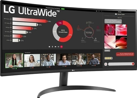 LG 34WR50QK-B Curved UltraWide QHD DP HDMI 21:9