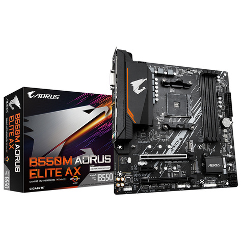Gigabyte Gigabyte AORUS B550M ELITE AX - 1.3 - motherboard - micro ATX - Socket AM4 - AMD B550
