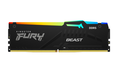 Kingston FURY Beast RGB - DDR5 - kit - 64 GB: 2 x 32 GB - DIMM 288-pin - 6000 MHz / PC5-48000 - unbuffered