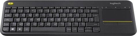 Logitech Logitech BE KB K400 Touch Plus Zwart draadloos Retail BELGIË AZERTY