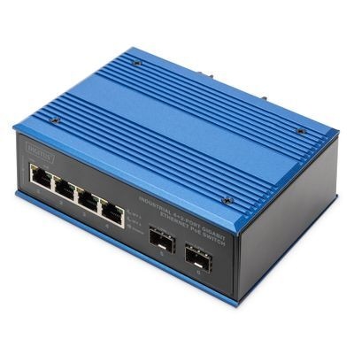 DIGITUS Switch Gigabit Ethernet PoE Industrial 4+2