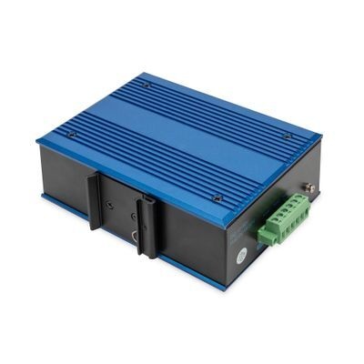 DIGITUS Industrial Ethernet Switch - 9 Ports - 8x Base-Tx (10/100) - 1x Base-Fx (100) SFP - PoE