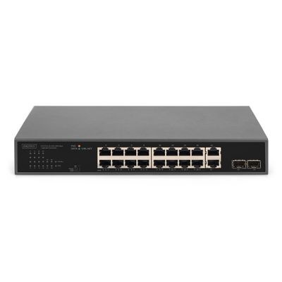 DIGITUS DN-95358 - switch - 19" - 18 ports - unmanaged - rack-mountable