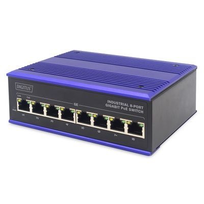 DIGITUS Industrial - switch - 8 ports - unmanaged