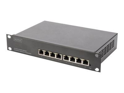DIGITUS DIGITUS 8-poorts Gigabit switch, 10 inch, managed - rack-mountable