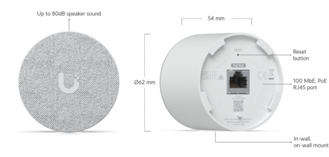 Ubiquiti PoE Smart Chime - Geen retailverpakking