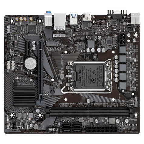 Gigabyte H610M H V2 - 1.0 - motherboard - micro ATX - LGA1700 Socket - H610