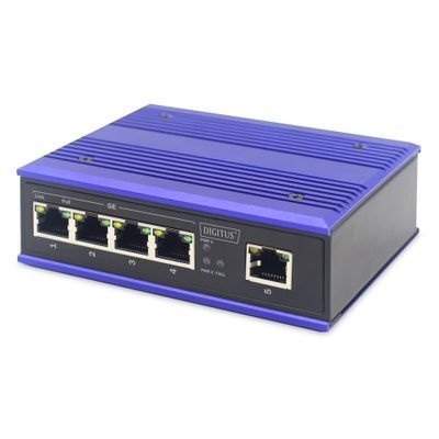 DIGITUS DIGITUS Industrial - switch - 4 ports - unmanaged