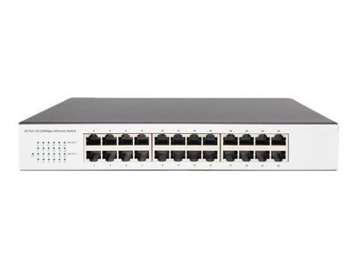 DIGITUS Professional Fast Ethernet N-Way Switch DN-60021-2 - switch - 24 ports - unmanaged - rack-mountable