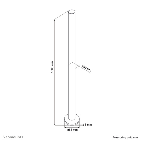 Neomounts 100 cm pole FPMA-D910/920/930/1010/1020/1030