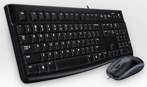Logitech Logitech keyboard mouse-set MK120 - AZERTY - black
