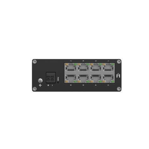 Teltonika Teltonika The TSW030 is a cost-efficient unmanaged Ethernet switch featuring eight 10/100RJ45 ports and integrated DIN rail mounting.