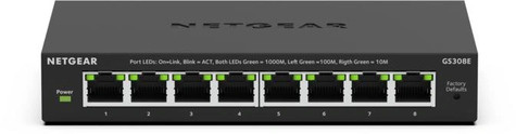 Netgear 8PT GIGABIT PLUS SWITCH (GS308E)