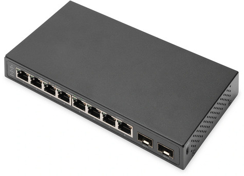 DIGITUS 8-poort Gigabit + 2 Gigabit SFP poorten