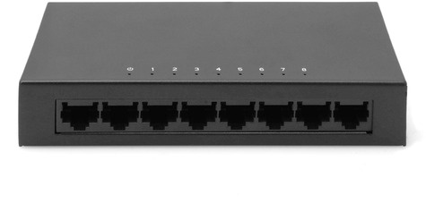 DIGITUS DN-80069 - switch - metall housing - 8 ports - unmanaged