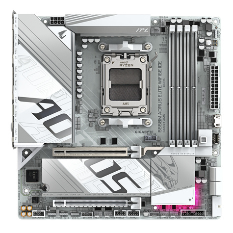 Gigabyte AMD AM5 B850M AORUS ELITE WIFI6E ICE