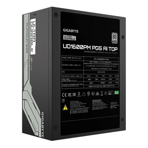 Gigabyte UD1600PM PG5 AI TOP - power supply - 1600 Watt