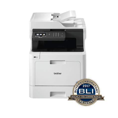 Brother Kleur A4 AIO laserprinter. 31ppm. (z/w/kleur). 512mb. 250 vel papierlade uitbreidbaar. 9.3cm touch screen. LAN/WLAN. FAX