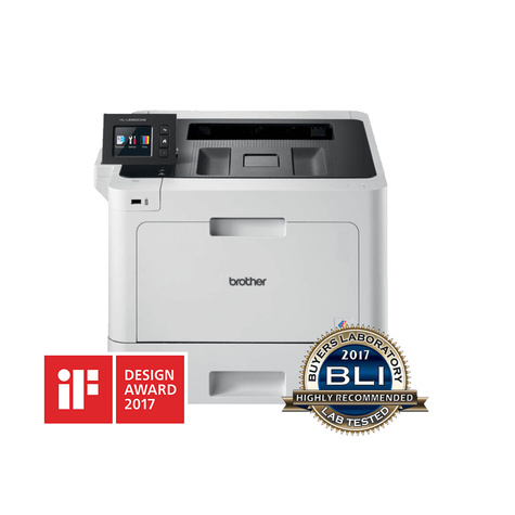 Brother Kleur A4 laserprinter. 31 ppm (Z/wit/kleur). 2400 x 600 dpi. 512MB. 250 vel papierlade uitbreidbaar. duplex print. PCL6/BR-Script3. LAN/WLAN