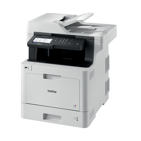 Brother Kleur A4 AIO laserprinter. 31ppm. (z/w/kleur). 512mb. 250 vel papierlade uitbreidbaar. 12.6cm touch screen. LAN/WLAN. FAX