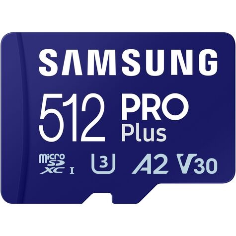 Samsung Samsung SD MicroSD Card 512GB Samsung SDXC PRO Plus (2023) Reader retail