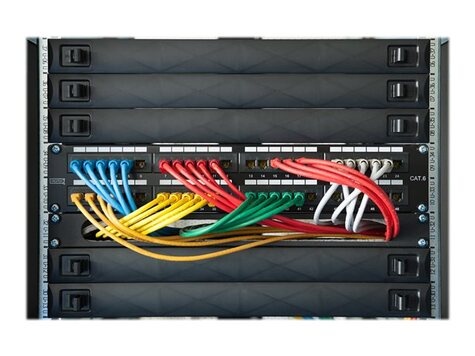 DIGITUS NWSZ Blind Cover 19" 1U Digitus, Snap-In, Materiaal ABS Kleur black