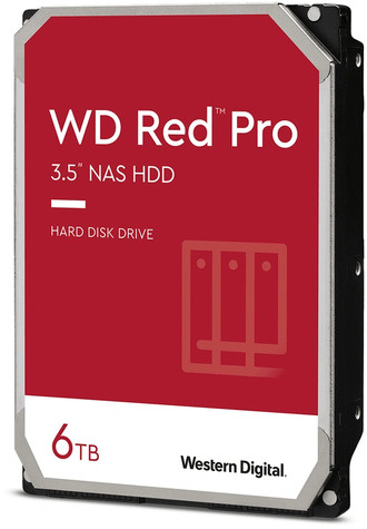 Western Digital WD Red Pro WD6005FFBX - Vaste schijf - 6 TB - intern - 3.5" - SATA 6Gb/s - 7200 tpm -buffer: 256 MB