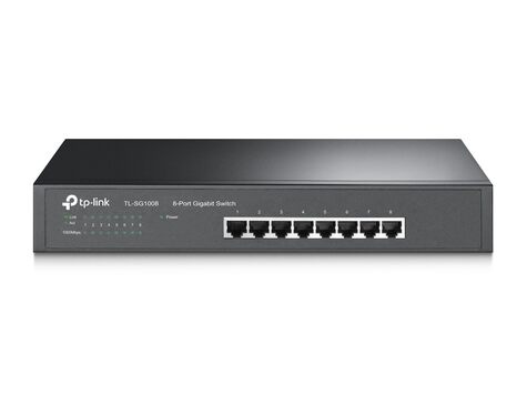 TP-Link TL-SG1008 switch - 8 poorten - unmanaged -  zwart