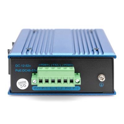 DIGITUS Industrial Ethernet Switch - 5 Ports - 4x Base-Tx (10/100) - 1x Base-Fx (100) SFP - PoE