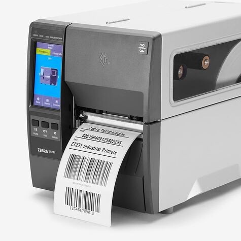Zebra ZT231 Thermische transfer printer - Monochroom - Labels - Ethernet - USB - USB-host - Serieel - Bluetooth - 300 Dpi