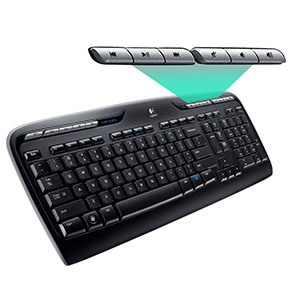 Logitech DT MK330 Zwart draadloos Retail QWERTY