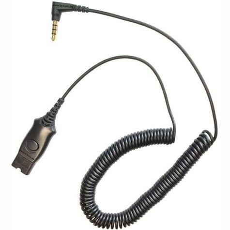 Poly 3m Coiled Cable with 3.5mm to QD Connector