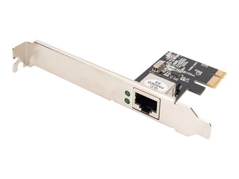 DIGITUS Gigabit Ethernet-netwerkkaart met enkele poort, RJ45, PCI Express