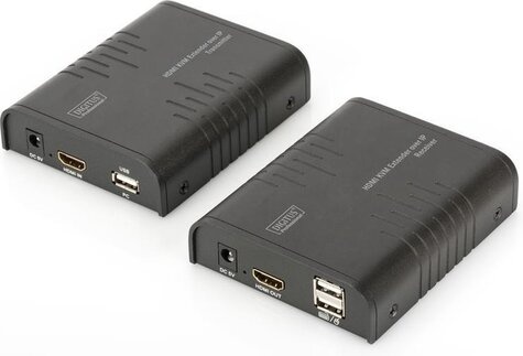 DIGITUS Professionele HDMI KVM Externder over IP Set
