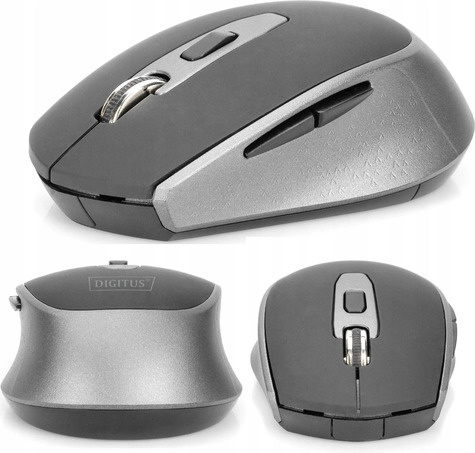 DIGITUS Draadloze muis optisch 6T 2.4GHz zwart