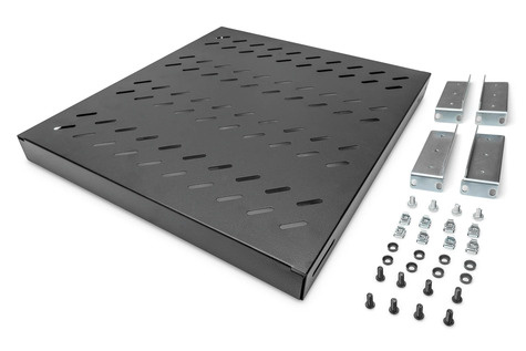 DIGITUS Legbord met variabele bevestigingsrails voor vaste inbouw in 483 mm (19") kasten