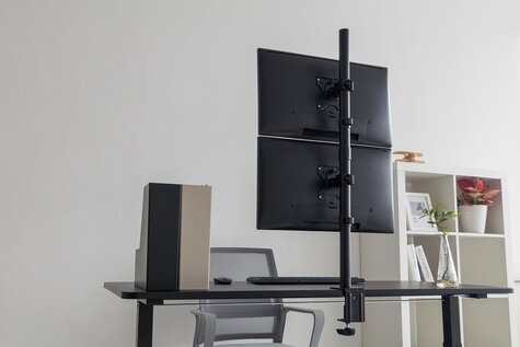 DIGITUS Dubbele verticale monitorbeugel, 2x 32", 2x 8 kg